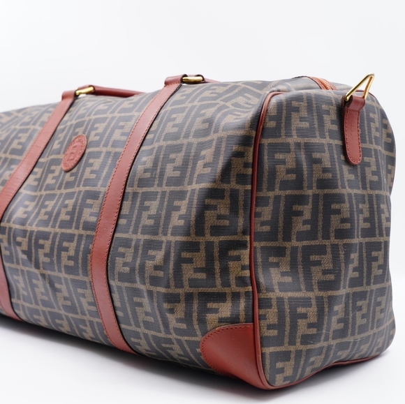 AG39❤️ Fendi Vintage Zucca Weekender - Picture 8 of 16